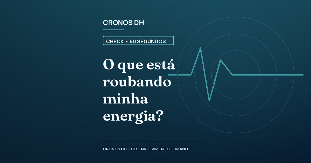 O que está roubando minha energia?