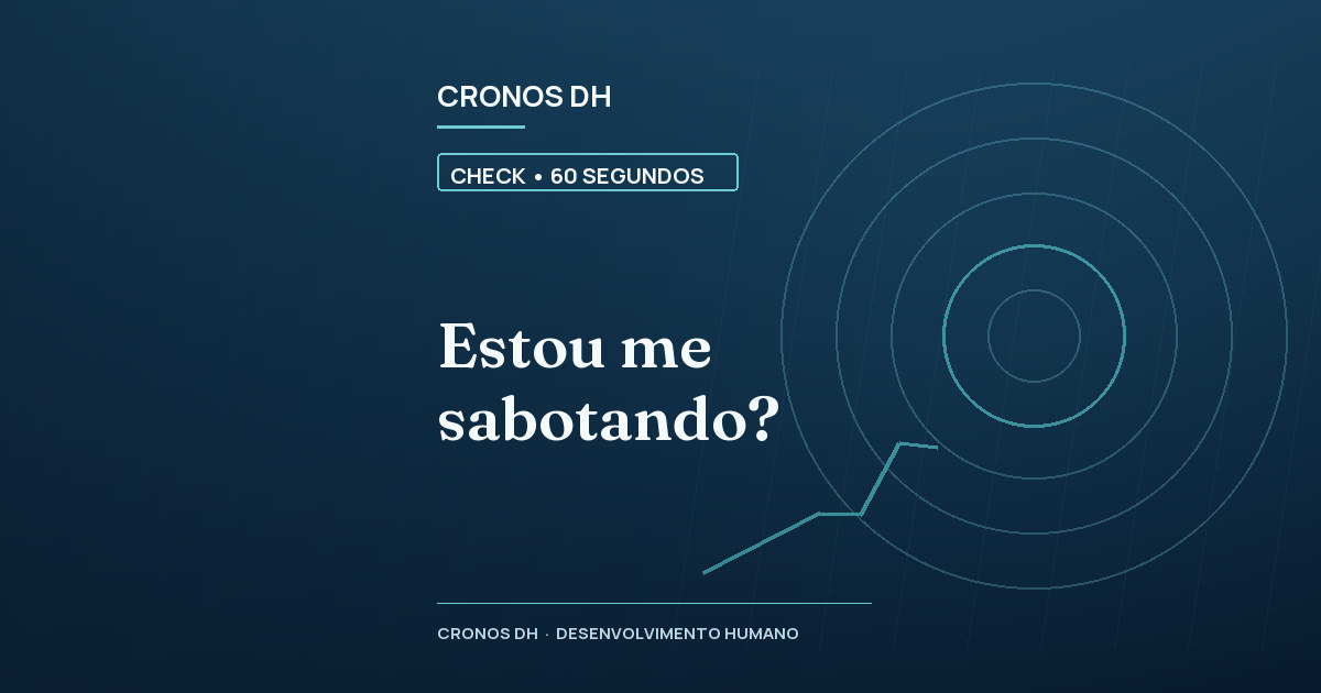 Estou me sabotando?